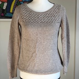 Tan/Cream Crewneck Sweater